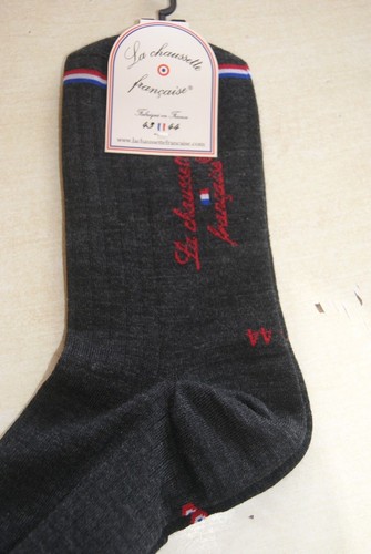 Chaussettes hautes laine grise - chaussettes,