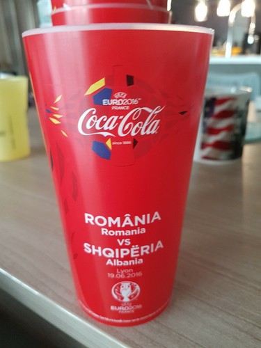 Gobelet coca cola - euro, 2016