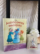 725⚜️ Collection Livre Audiocontes Magiques Disney La Reine Des Neiges +Figurine