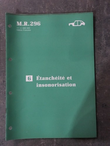 Manuel réparation r 296 - manuel,