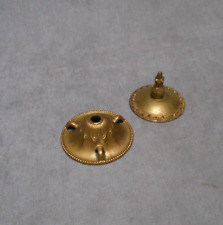 2 ROSACES Anciennes Coupelles en BRONZE  Laiton  pour Plafonnier Lustre Déco