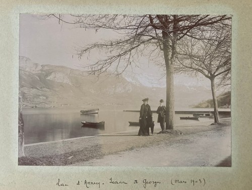 Lac annecy 1903 - lac, groupe