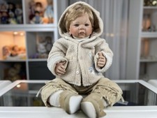 Poupée d'artiste Monika Levenig poupée en porcelaine 65 cm. Excellent état