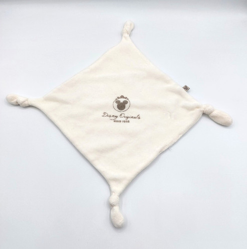 Doudou plat carré blanc