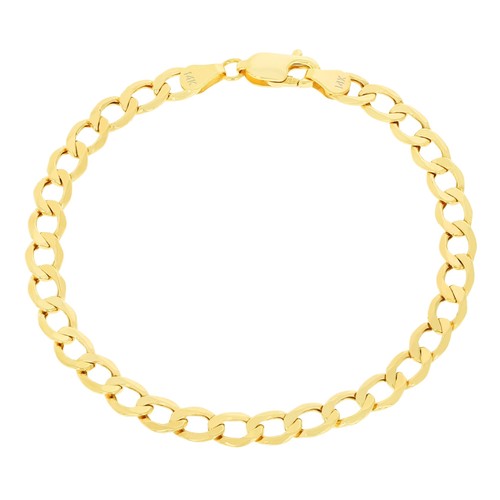 14k jaune 5mm cubain lien - 5.5mm,