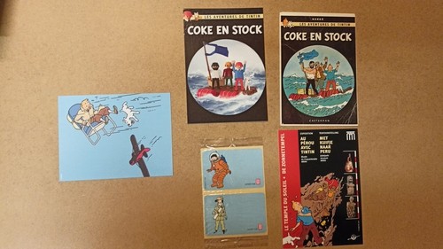 Tintin lot carte - lot, postale