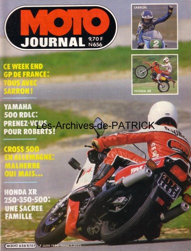 Moto journal 656 yamaha 500 - ,