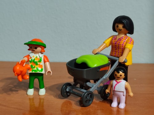 Figurines playmobil maman avec - figurines,