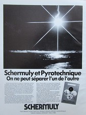 1/1983 PUB SCHERMULY PAINS WESSEX PYROTECHNICS FLARE FUMIGENE ORIGINAL FRENCH AD