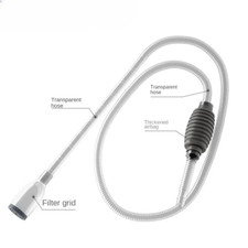 Grand Siphon D'Aquarium Précieux Pour Poissons, Gravier Sous Vide, Livres De Lav