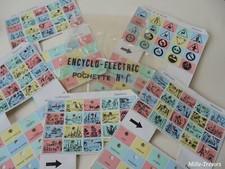 POCHETTE N° 1 comprenant 5 FICHES ENCYCLO-ELECTRIC Recto-Verso - Vintage 50' 60'