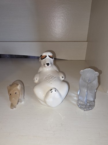 Three vintage polar bear - three,
