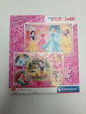 PUZZLE CLEMENTONI 2 X 60 PIECES DISNEY PRINCESSES 27 X 19 CM RF 07133