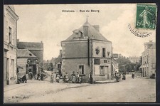 CPA Villaines, Rue du Bourg 1908 