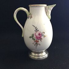 Verseuse Meissen XVIIIè Signée Base En Argent Massif 18thC