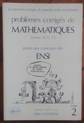 Problèmes corrigés - , de