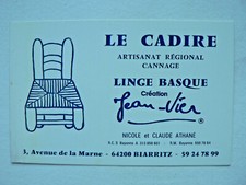 Artisanat Régional Cannage Le Cadire Linge Basque Jean-Vier Athané Biarritz 64