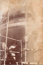 Bateau Le Courbet, au bassin, vue arrière, 1890 Vintage albumen print  Tirage 