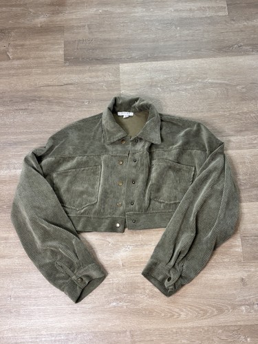 Corduroy cropped jacket - cropped,