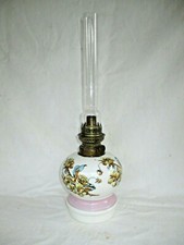  lampes à pétrole céramique - porcelaine Vieux Paris" époque fin XIX ème siècle