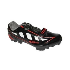 Chaussure vtt rider noir/rouge brillant t45 fixation boa compatible spd - GES