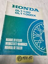 Honda GL1100 GL1100DX 1981 B 1100 GL Goldwing supplément manuel revue technique