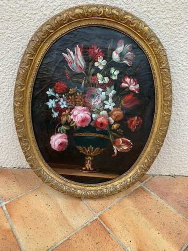 Tableau grand médaillon - tableau,