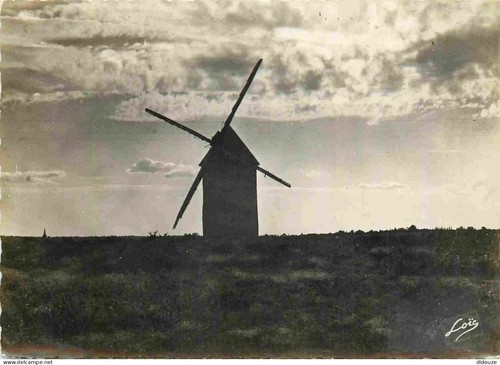Carte postale moulin - postale,