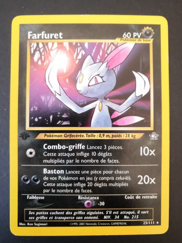 Carte pokémon farfuret - carte,