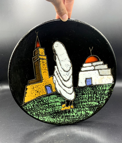 Assiette céramique noire