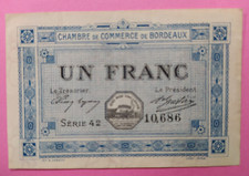 NECESSITE 1 FRANC CHAMBRE DE