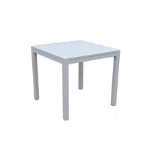 TABLE DE JARDIN BLANC 70X70 H