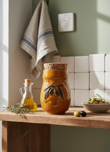 Pot olives vintage - pot,