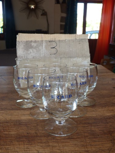 Lot verres ricard ballon - verres,