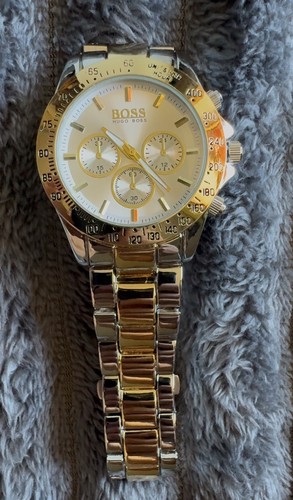 Montre hugo boss doré - montre,