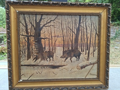 Peintre huile signée - peintre, l’huile