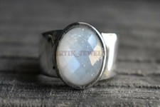 Naturel pierre avec 925 bague - pierre,