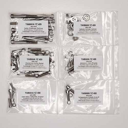 Yamaha 400 1976 kit vis - it, c