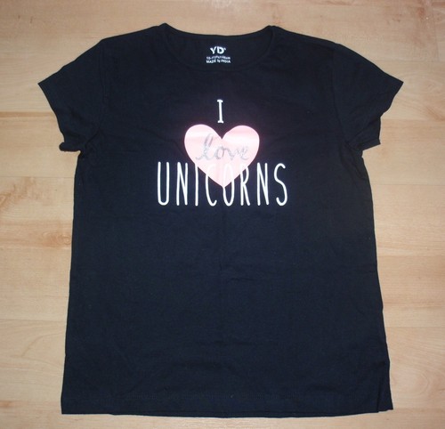 Shirts noirs love unicorns - noirs, i