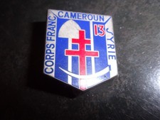 Insigne Corps Franc du 13° Bataillon du Génie - Croix de Lorraine - retirage