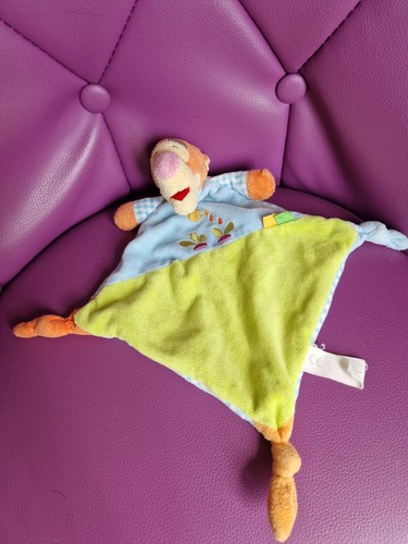 Doudou plat tigrou bleu - , vert