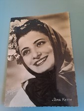 carte photographie en NB de Rina Ketty studio Harcourt