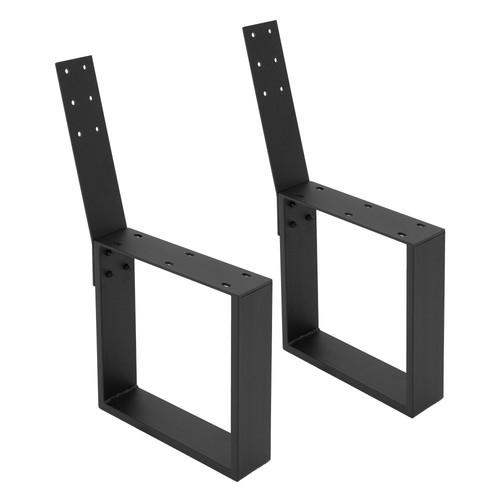 Set pieds banc - 2, noir
