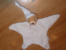 Doudou Kaloo Ours Bear Bar plat blanc étoile bonnet nuit