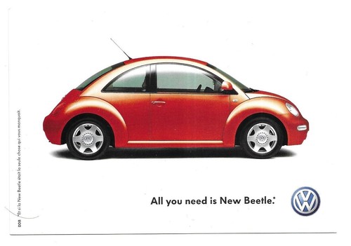 Rare carte postale cox vw - rare, /