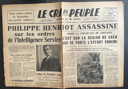 Cri peuple du 29 - peuple,