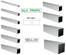 Tube carré aluminium - tube, en