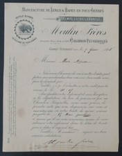 Facture 1898 CHAMBON