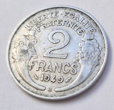 Pièce de monnaie 2 Francs Morlon 1949 (B) République Française