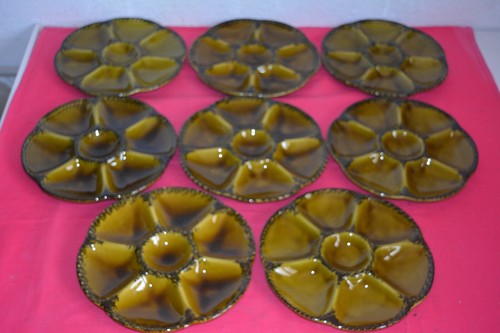Lot assiettes à huîtres - 8,